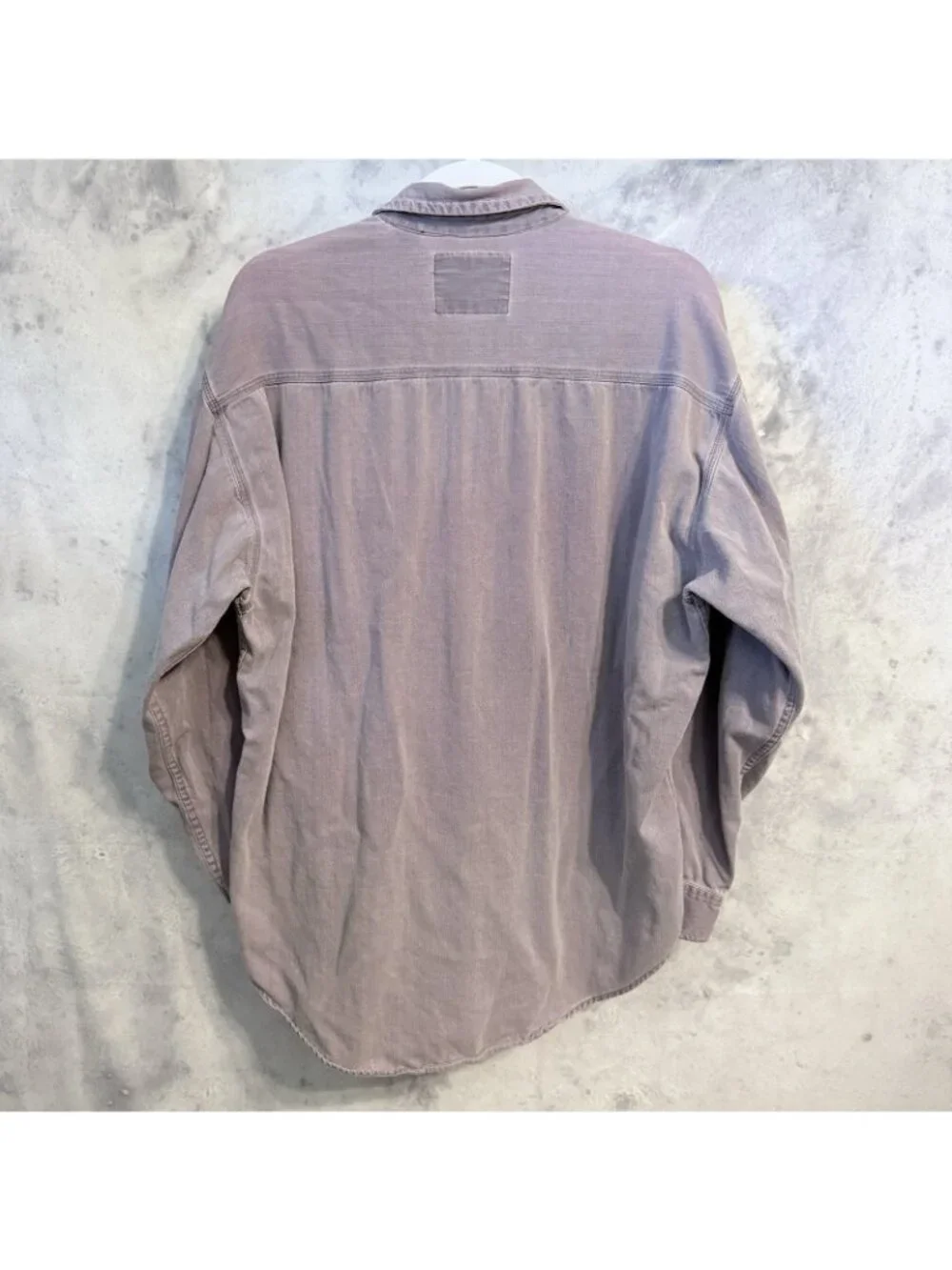Vintage Levi's Long Sleeve Button Up Shirt Lavender Purple Pockets Mens Large